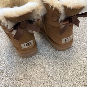 UGG Brown Winter Boots with Cream Fur